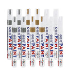 1/3/6/12 Colors Permanent Paint Marker White/Gold/silver Markers for Car Tire Tread Rubber Fabric Paint Metal Paint Marker Pens