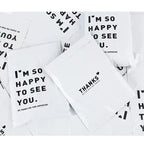 20Pcs/Pack White Color Thicken Express Bag THANKS Printing Waterproof Clothing Parcel Packaging Bags Envelope Courier Pouch