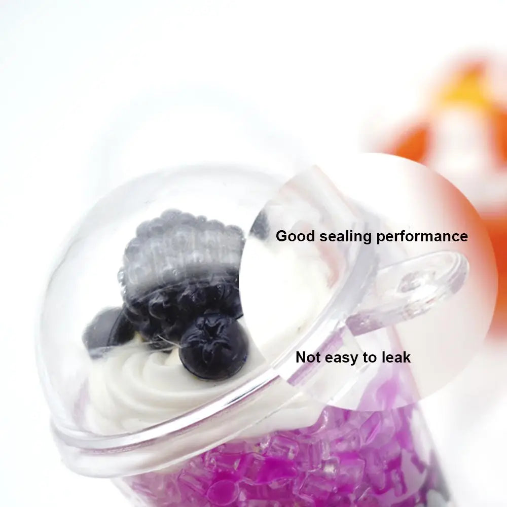 10pcs Miniature Frappuccino Cups With Cover Lid Ice Cream Cups Cake Decorating Disposable Cups