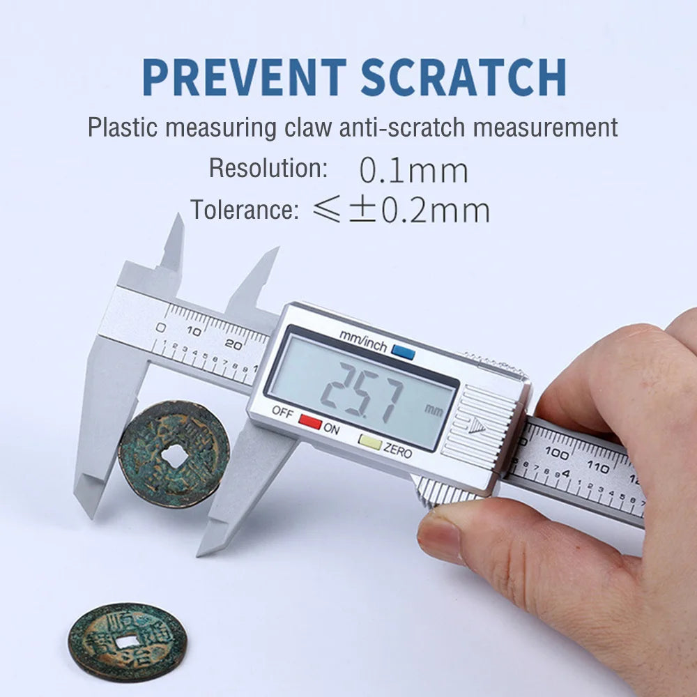 Caliper Measuring Tool Digital Caliper 100mm 150mm Digital Micrometer Measuring Tool Depth Ruler Messschieber Paquimetro
