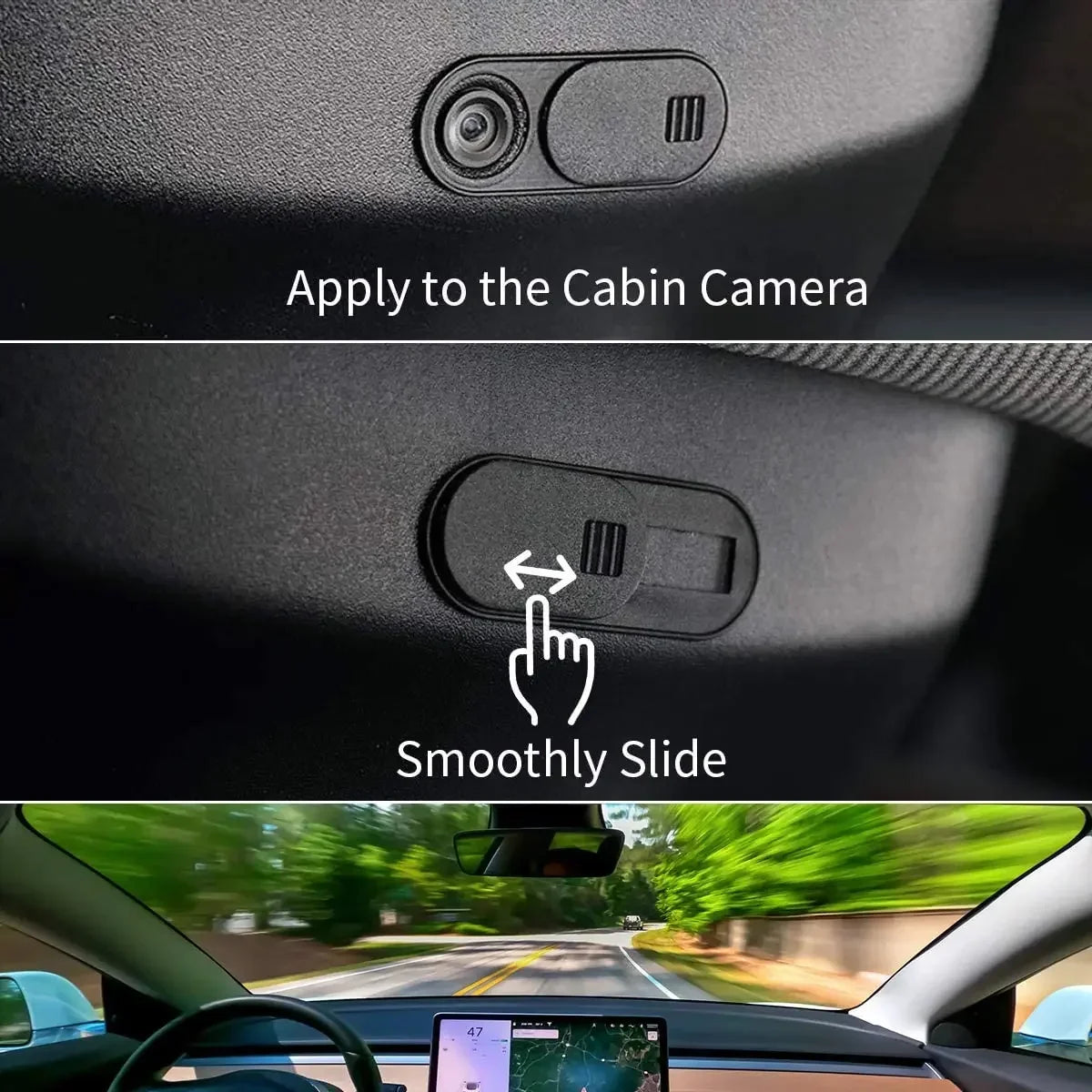 Ultra Thin Slide Webcam Cover for IPad Tablet Laptop Slide Sticker Privacy Protector for Tesla Model 3 Y Interior Cabin Camera