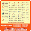 Custom Transparent Self-adhesive Baby Name Sticker Customised Kindergarten Tag in Hebrew Personalized Waterproof Stickers Label