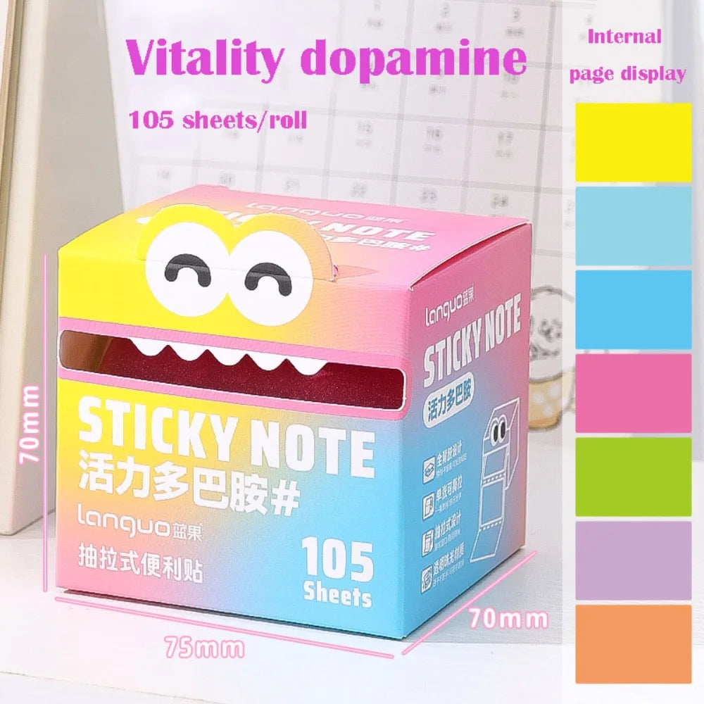 105 Sheets Cartoon Memo Pad Paper Sticky Notes Planner Sticker Paste Kawaii Papeleria Office School Supplies Korean Stationery
