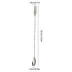 Stainless Steel Threaded Bar Spoon Swizzle Stick Coffee Cocktail Mojito Wine Spoons Barware Bartender Tools Accessories
