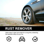 Car rust remover car wheel care quick remover car exhaust pipe rust removal spray cleaning metal iron powder
