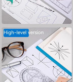Multifunctional Geometric Function Ruler Set Mathematics Drawing Template Measuring Tool for Art Student School Office Supplies