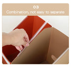 A4 Size Student Foldable Desktop Book Sorting Storage Box Office Stationery for Various Functions