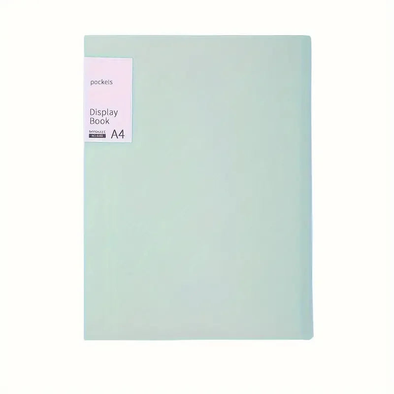Document Presentation Folder - A4 PP Display Book with 20/40 Transparent Pockets & Sheet Protectors