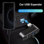 4-Port USB 3.0 Hub [90°, 180° Rotatable], USB Splitter, 3 USB Ports and 1 USB C Power/Data Port, USB Extender for Laptops, Cars,