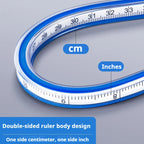 Flexible Curve Ruler Sewing Soft Rulers Drafting Drawing Tool Serpentine Plastic School Office Supplies 30cm 40cm 50cm 60cm