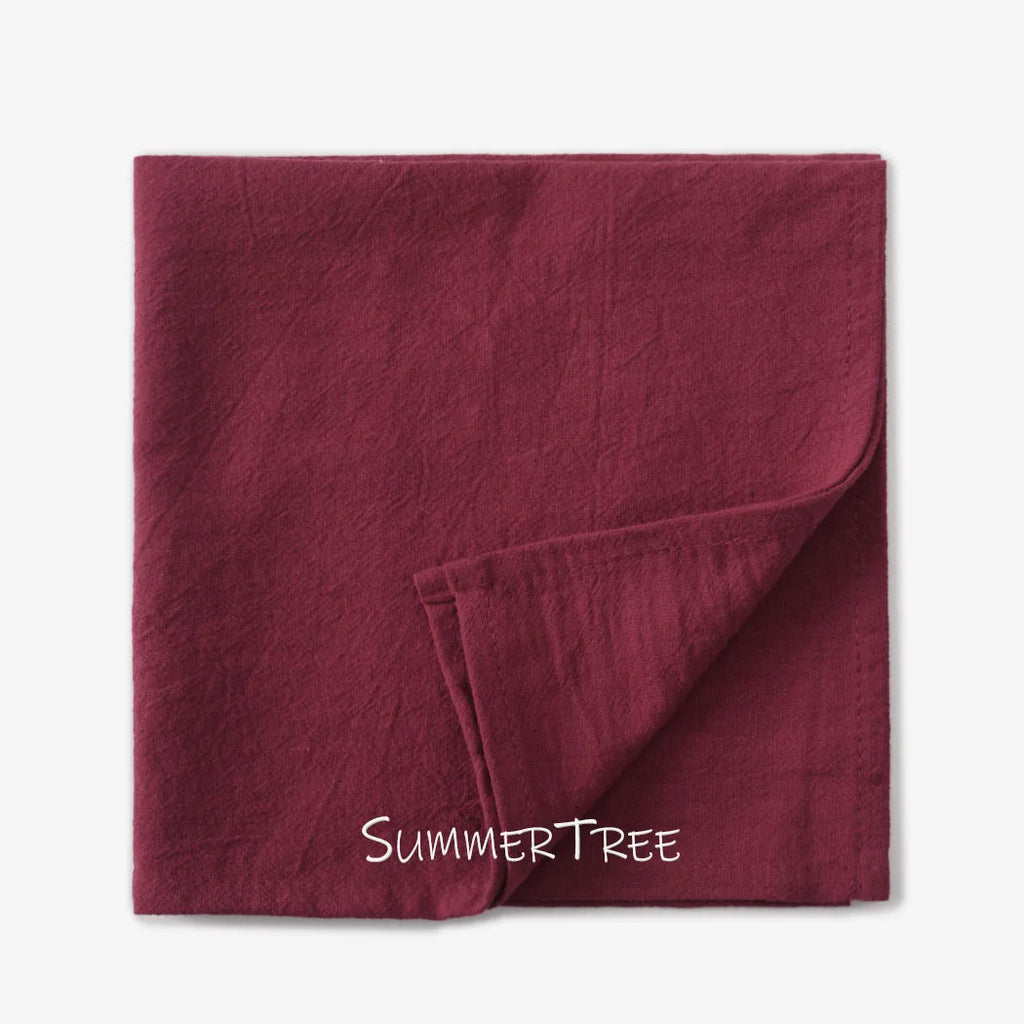6pcs 40x40cm Cloth Napkins Washed Cotton Dinner Table Napkin Square Soft Absorbent Washable for Home Wedding Party Decoration