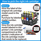 LC3213XL LC3213 LC3211 Ink Cartridge Compatible For Brother DCP-J572DW  DCP-J772DW  DCP-J774DW MFC-J491DW  MFC-J497DW Printer
