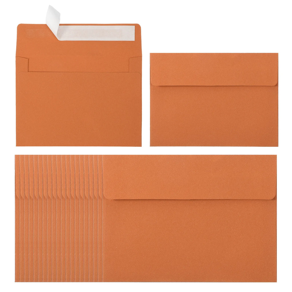 24Pcs A2 Envelopes Self Seal 110gsm Paper Invitation Envelopes for Postcard Wedding Greeting Cards Photos Announcement Mailing