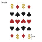 Casino Party Supplies for Men/Adults Poker Paper Plates Cups Napkins Straws for Poker Night Las Vegas Party Decorations