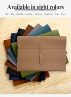 A4 Thick Leather Document Bag, A4 Folder,Business Information Bag, School And Office Supplies, Storage Bag Back To School
