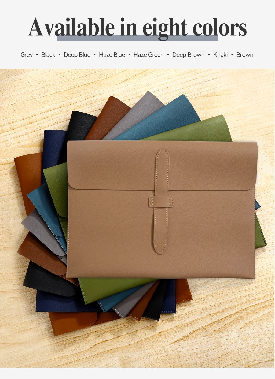A4 Thick Leather Document Bag, A4 Folder,Business Information Bag, School And Office Supplies, Storage Bag Back To School