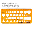 Template Measuring Ruler Circular Oval Ruler Durable K Resin Drawing Design Furniture Architect Template Drafting Ruler