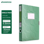 SUNWOOD Plato Series A4 File Organizer Boxes,  Colorful Document Storage Folders, Mixed Colors, FBE4006,FBE4007