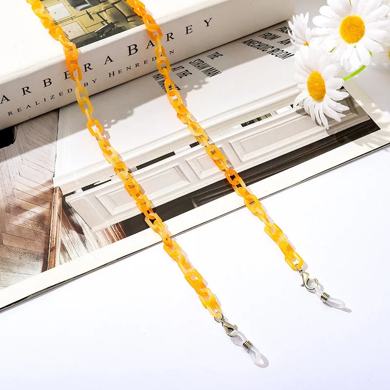 New Face Mask Chains Acrylic Glasses Chain Holder Lanyard Hanging Reading Eyewear Mask Women Men Neck Chains Holder Rope Strap