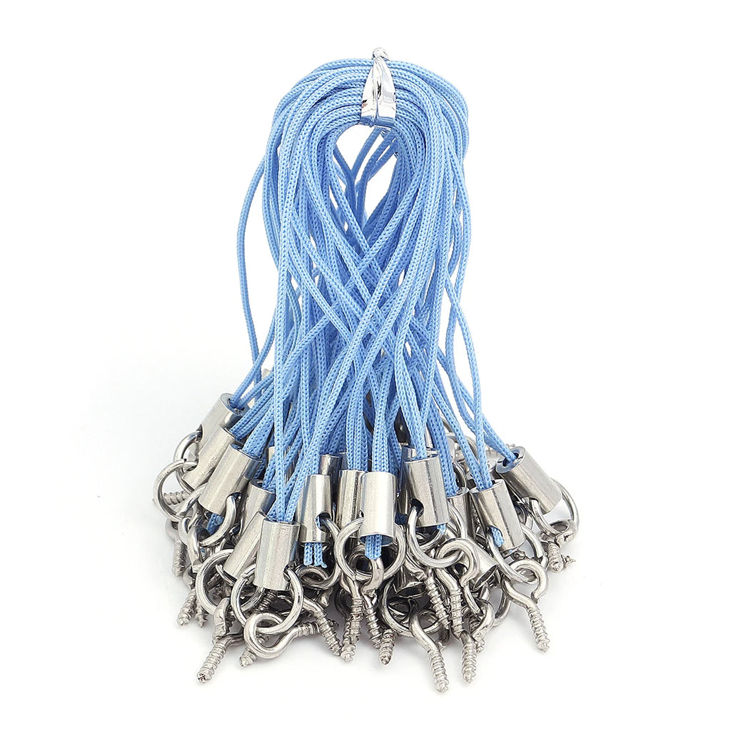 50pcs/lot Hand Wrist Lanyard String Short Grip Lanyard Mobile Phone Strap for USB Flash Drive Keychain ID Badge Holder DIY