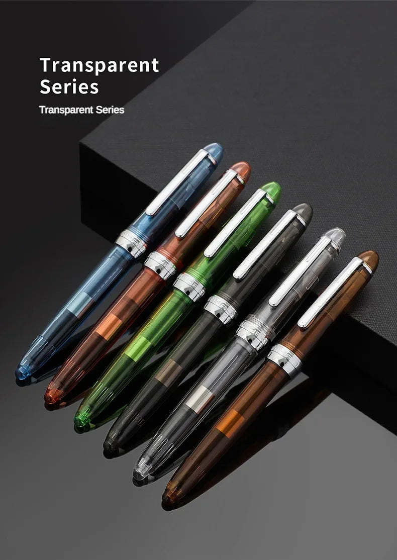 JINHAO 992 Fountain Pen Silver Clip 12 Colors Writing Pens Luxury Quality Student Business Office School Supplies Stationery