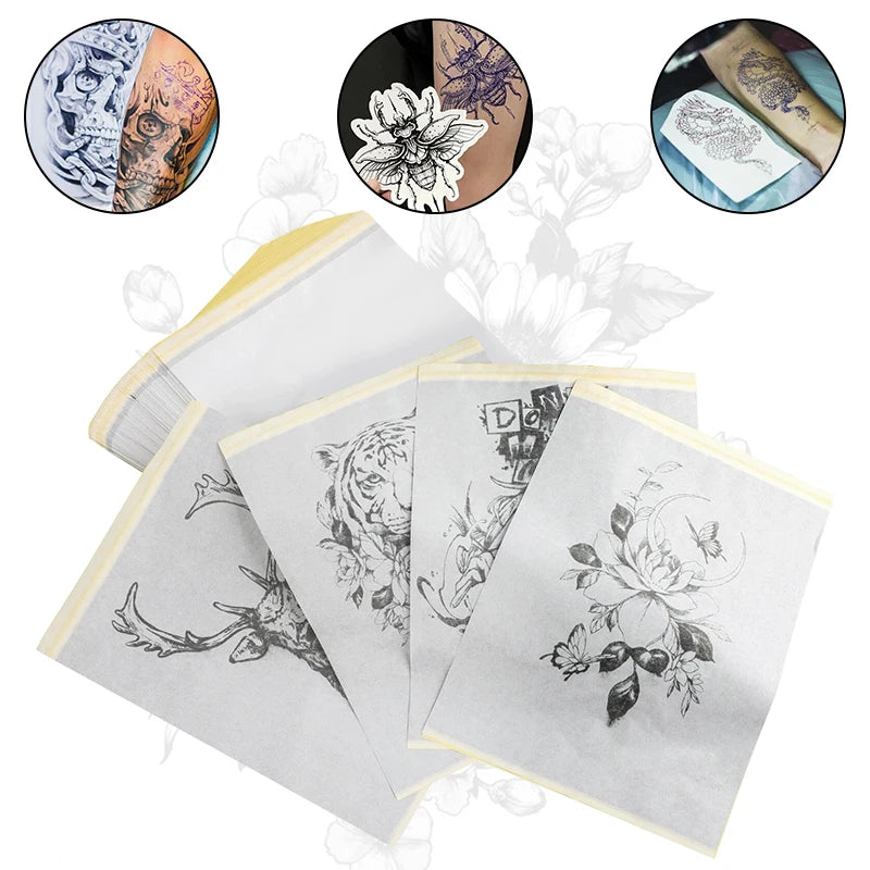 10/30/50/100Pcs Tattoo Transfer Pape A4 Size Stencil Paper Copy Paper Thermal Paper for Tattoo Transfer  Tattoo Supplies
