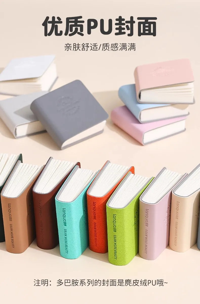 3pcs/set Colorful Mini Drawing Books Square Watercolor Sketchbook Thick Paper Drawing Books Study Art Art Supplies