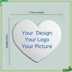 Custom Heart-Shaped Tinplate Pins Personalized Text Pattern Logo Printing Metal Badge Brooch Children And Friends Gift Wholesale