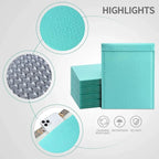 50Pcs Black Bubble Mailer Bubble Padded Mailing Envelopes Mailer Poly for Packaging Self Seal Shipping Bag Bubble Padding Bubble