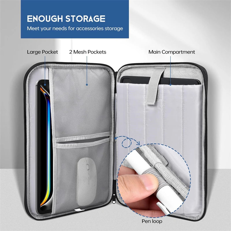 Waterproof Shockproof Handle Bag Laptop Sleeve Case for Macbook Air 11 12 13 13.6 Inch M4 M3 M2 Chip Mac Book Cover Accessories