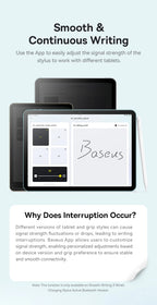 Baseus 3rd Gen Bluetooth Stylus for Apple Pencil Palm Rejection Compatible with iPad pro Mini Air 2024 2022-2018 for Apple Pen