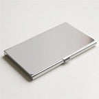 2022 New Waterproof Stainless Steel Business ID Credit Card Holder Luxury Silver Aluminium Case Cover Unisex Card Wallet