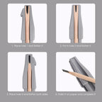 Eyebrow Pencil Sharpener 2 in 1 Duckbill-Shape Eyebrow Sharpener Auxiliary Tool Peel Off Brow Pencil for Sharpening Brow Pen Tip