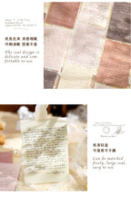 Yoofun 30pcs/pack Large Size Ins Style Material Papers Letter Journal Scrapbooking Background Decoration Paper Memo Pads