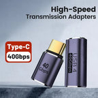 NNBILI USB4.0 40Gbps OTG type C 90 degree 100W 5A USB C to Type C Fast Charging Converter USB C Data Adapter For Macbook 8K60HZ