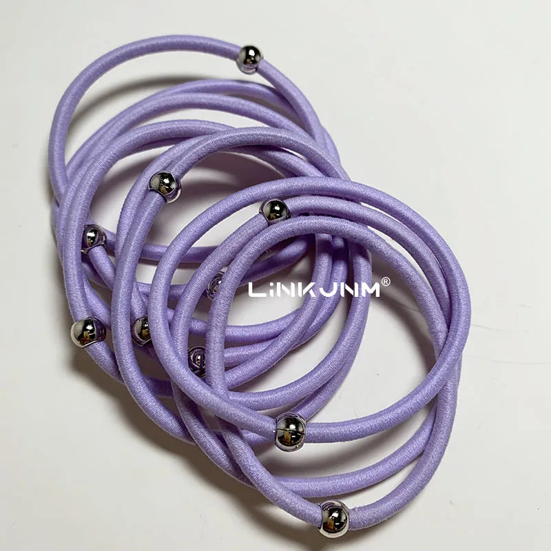 10PCS New Girls Elastic Hair Rubber Bands Kids Headbands Women Hair Tie Hair Gum Ponytail Hair Holders Hair Accessories