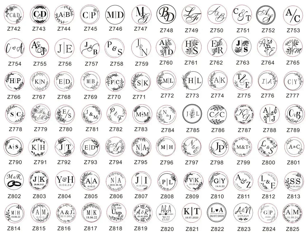 Customize Embossing Stamp Wedding Monogram Embosser Stamp,Personalized 2 initials Embosser Stamp,Wedding gift,hand held embosser