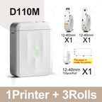Niimbot D110 Label Printer Bluetooth Mini Adhesive Portable Smart Label Maker UV Without Ink For Office School Labeling Machine