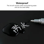 6/12 Pcs Paint Pen Metal Paint Pen Waterproof Colorful Oil-based Markers Industrial Marking Painting Graffiti Paint Oil Pen