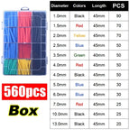Heat Shrink Tubes Set Retractable for Cables Retractable Heat Pipe Wire Heat-shrinkable Sheath Case Tube Heat Shrink Tubing Set