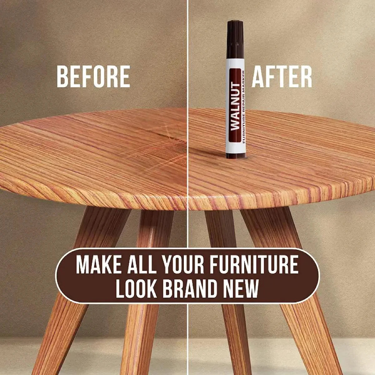 Set of 6 Furniture Repair Pens with Woodworking Markers | Furniture market | Parquet fix | Wood repair