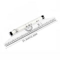 Angles Line Ruler 15cm 30cm Multi-Function Drawing Tool Roll Draw Ruler Metric Rolling Ruler Clear Parallel Rolling Ruler