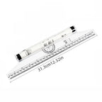 Angles Line Ruler 15cm 30cm Multi-Function Drawing Tool Roll Draw Ruler Metric Rolling Ruler Clear Parallel Rolling Ruler