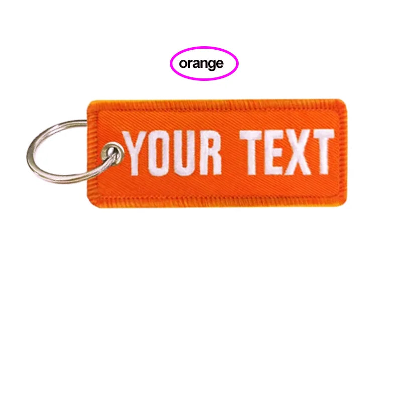 Personalized Name Customization Embroidery Patches, Car, Motorcycle, Backpack, Door Lock, Key-Chain Tag