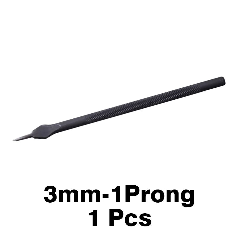 WUTA 1 Piece Diamond Point Black Pricking Iron Leather Chisel Leather Craft Hole Punch Tools Stitching Tools 3/4mm Available