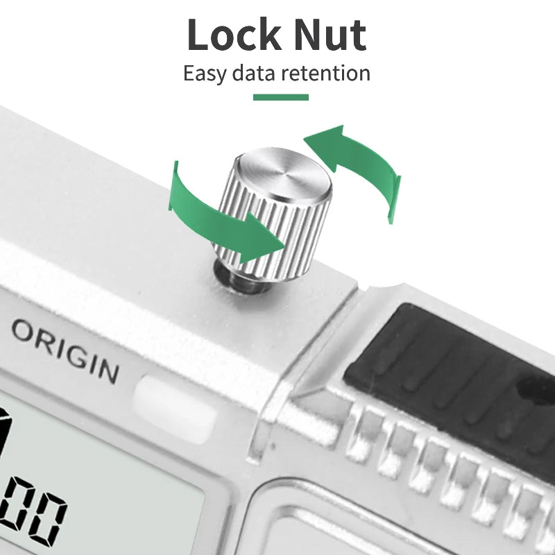 ET54 LCD Stainless Steel Caliper 150mm Fractional/mm/inch 0.01mm Precision Measuring Caliper IP54 Waterproof Electronic Caliper