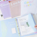 INS Style Loose Leaf A4 File Folder Transparent Detachable Data Book Students Stationery Office Storage Booklet School Office