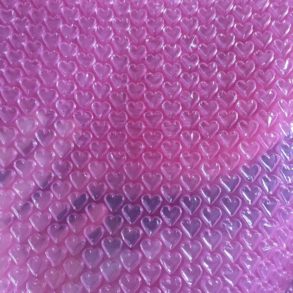 30cmx5Meters Rose Red Color Bubble Mailers for Gift Box Shipping Shockpoof Packaging Wrap Pack Love Heart Bubble Film Roll