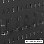 Desktop Standing Pegboard For Home And Office Use. Freely Combinable Accessories For Organizing Stationery.