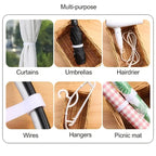 1/2/3M Reusable Organizer Wire Cable Winder Cord Management Ties Protector for iPhone Samsung Xiaomi Earphone Mouse PC Laptop
